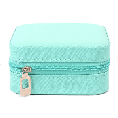 Casual Solid Color Pu Leather Jewelry Boxes