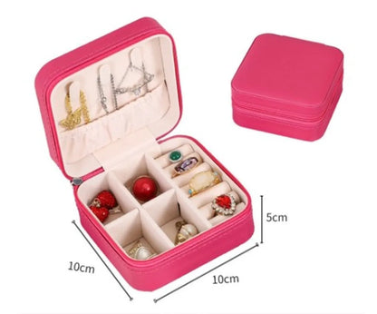 Casual Solid Color Pu Leather Jewelry Boxes