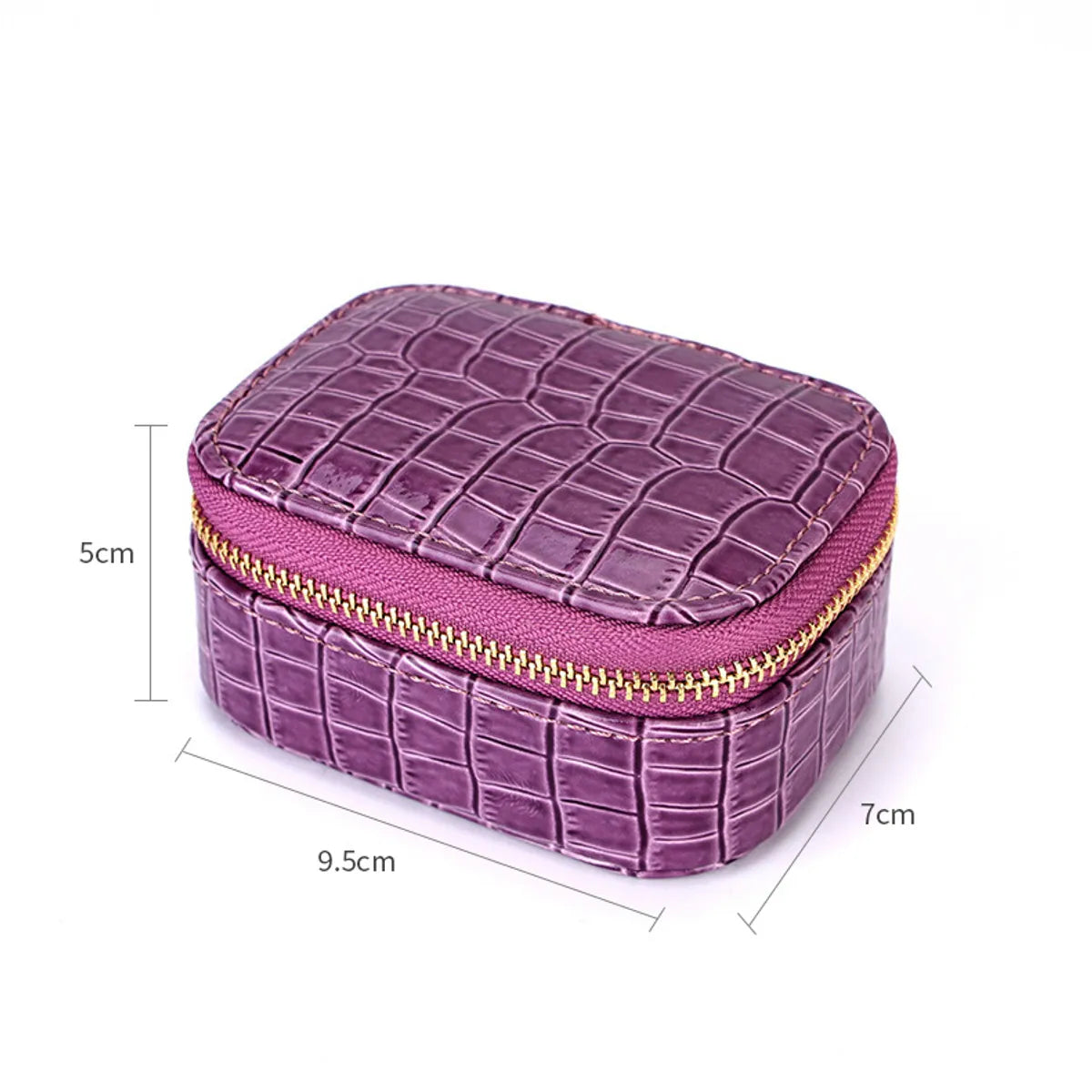 Casual Solid Color Pu Leather Jewelry Boxes