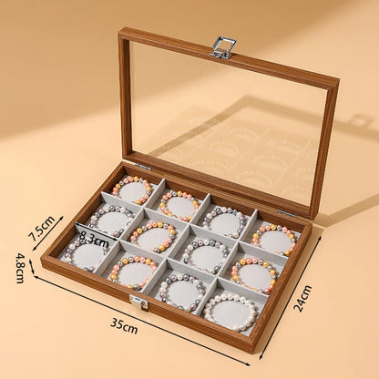 Casual Solid Color Pu Leather Jewelry Boxes