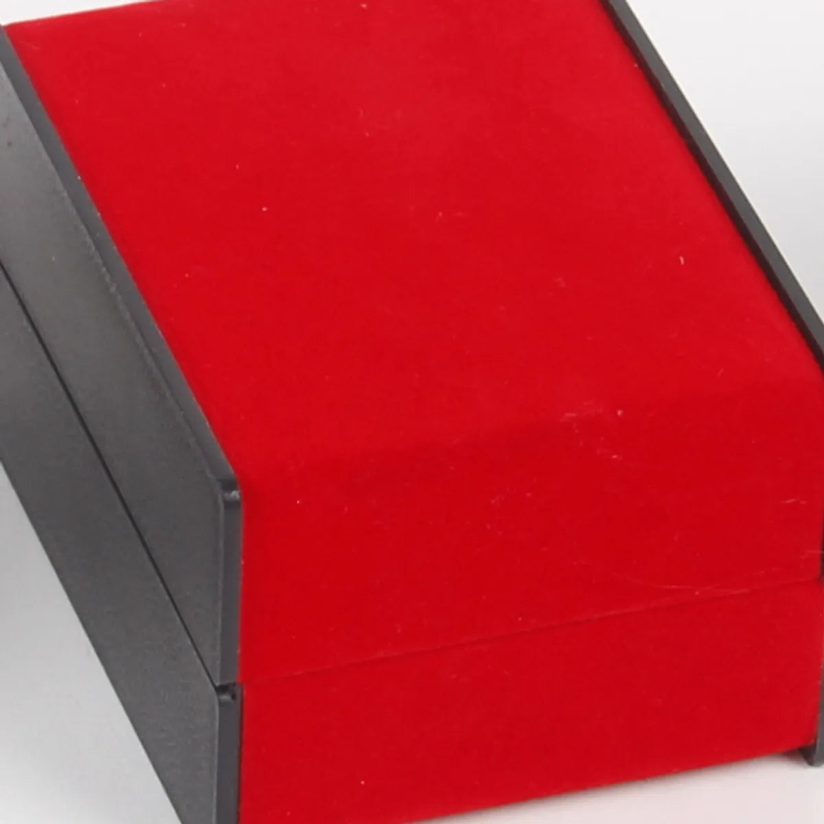 Casual Solid Color Pu Leather Plastic Flannel Jewelry Boxes