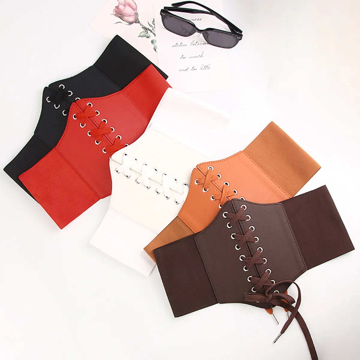 Casual Solid Color Pu Leather Women'S Leather Belts