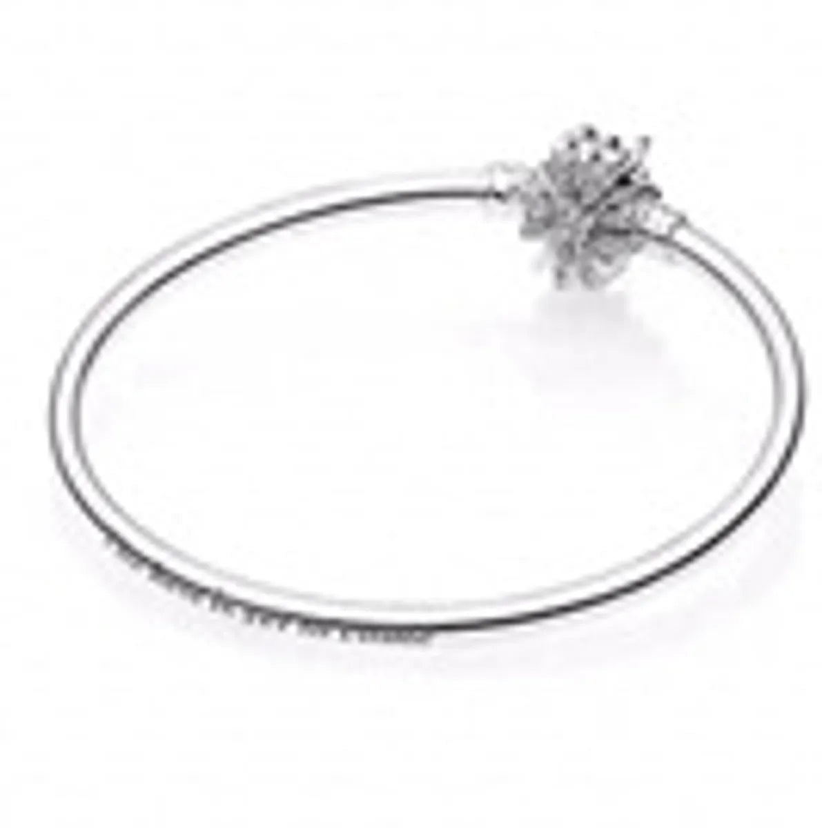 Casual Solid Color Sterling Silver Plating Bangle