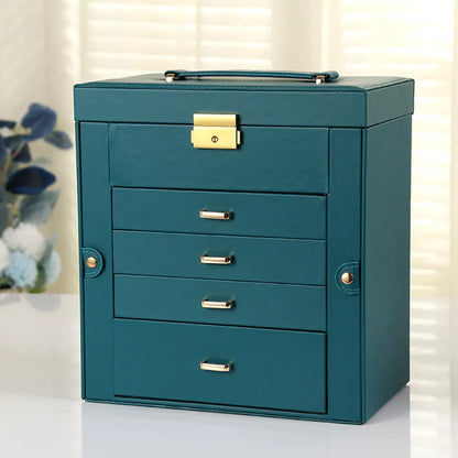 Casual Solid Color Wood Jewelry Boxes