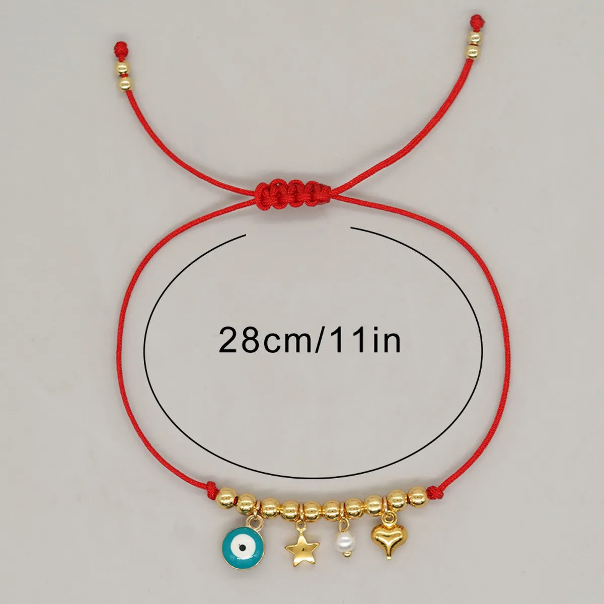 Casual Star Heart Shape Eye Alloy Rope Copper Bracelets In Bulk