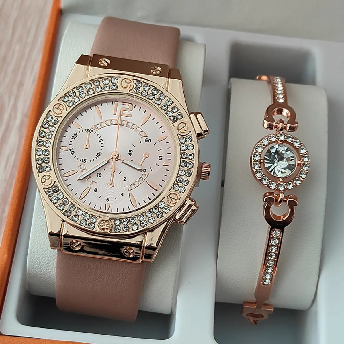 Casual Star Heart Shape Rose Buckle Quartz Women'S Watches