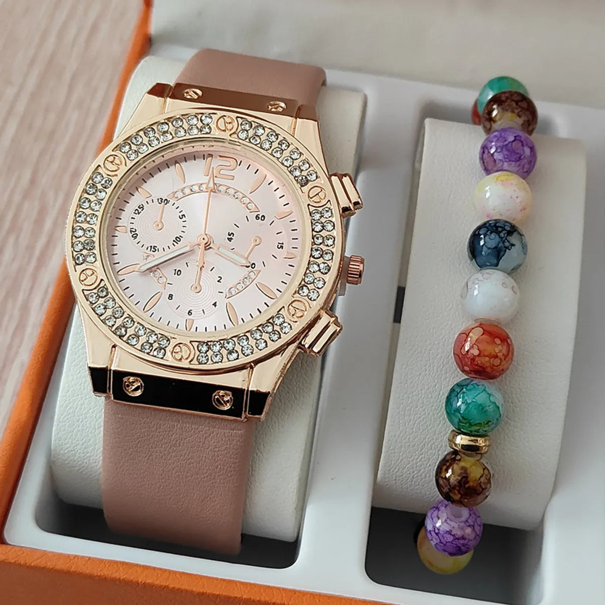 Casual Star Heart Shape Rose Buckle Quartz Women'S Watches