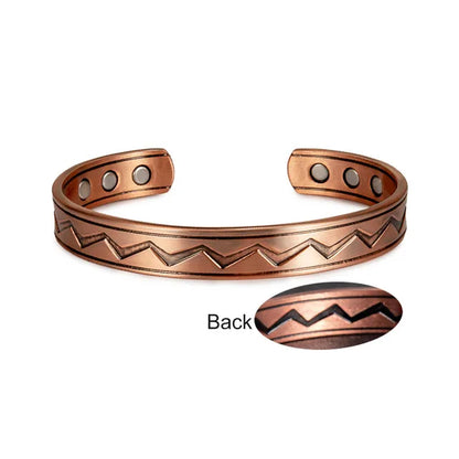 Casual Streetwear Geometric Magnetic Material Copper Women'S Bangle