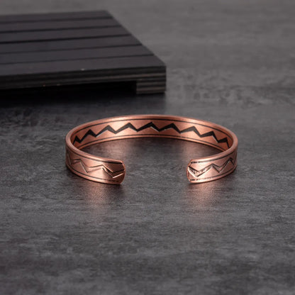 Casual Streetwear Geometric Magnetic Material Copper Women'S Bangle