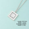 Wholesale Jewelry Casual Streetwear Geometric Customization Laser Engraving Stainless Steel 18K Gold Plated Pendant Necklace