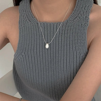 Casual Streetwear Geometric Sterling Silver Pendant Necklace