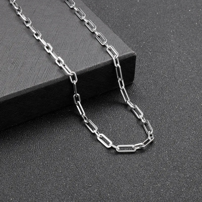 Casual Streetwear Geometric Titanium Steel Men'S Necklace