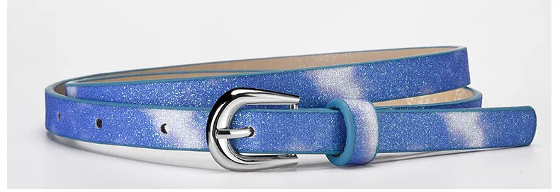 Casual Streetwear Glittery Star Pu Leather Alloy Kid'S Leather Belts