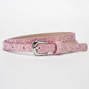 Casual Streetwear Glittery Star Pu Leather Alloy Kid'S Leather Belts