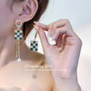 1 Pair Casual Sweet Circle Flower Bow Knot Tassel Plating Inlay Alloy Rhinestones Pearl Earrings