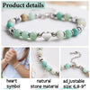 Casual Sweet Simple Style Heart Shape 304 Stainless Steel Natural Stone Wholesale Bracelets