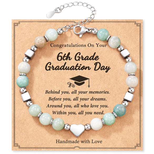 Casual Sweet Simple Style Heart Shape 304 Stainless Steel Natural Stone Wholesale Bracelets