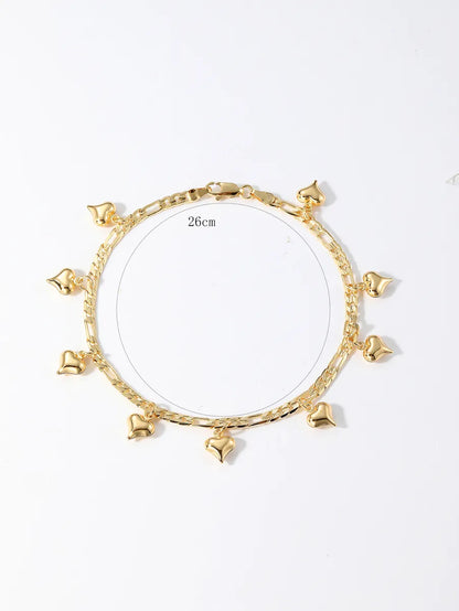 Casual Tortoise Star Dolphin 18k Gold Plated Copper Wholesale Anklet