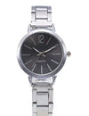Casual Universal Quartz Watch With Plastic Case Iron Belt And Stainless Steel Buckle Round Dial