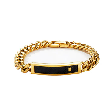 Casual Vacation Classic Style Color Block 304 Stainless Steel Plating 18K Gold Plated Men'S Bracelets