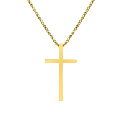 Casual Vacation Cross 304 Stainless Steel Plating 18K Gold Plated Men'S