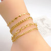 Casual Vacation Geometric 304 Stainless Steel Titanium Steel Gold Plated Women'S Anklet