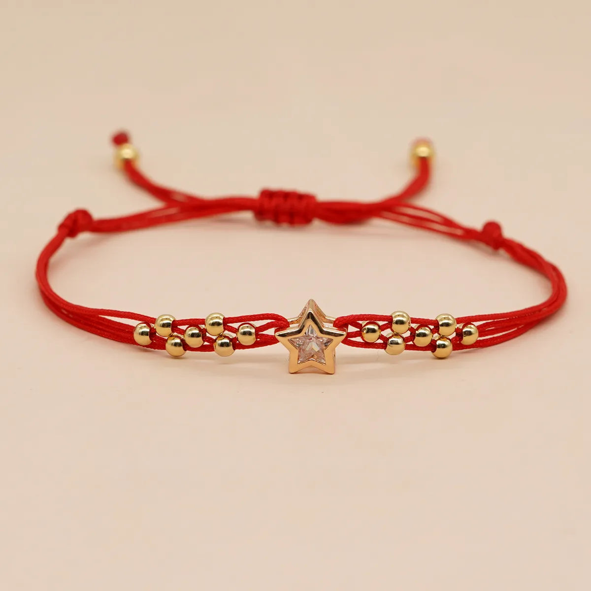 Casual Vacation Heart Shape Eye Smile Face Rope Copper Beaded Braid Inlay Zircon Women'S Bracelets