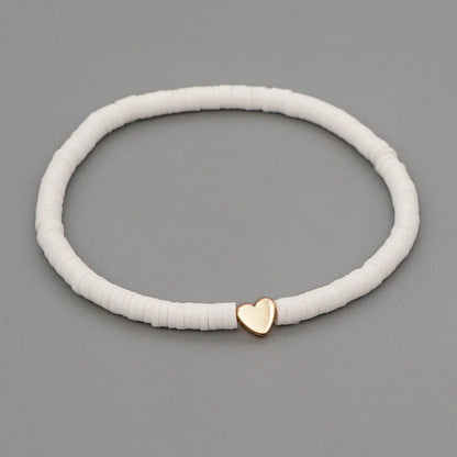 Casual Vacation Heart Shape Soft Clay Wholesale Bracelets