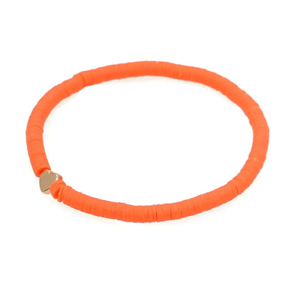 Casual Vacation Heart Shape Soft Clay Wholesale Bracelets