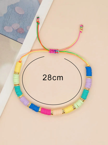 Casual Vacation Multicolor Soft Clay Copper Wholesale Bracelets