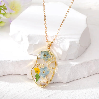 Casual Vacation Simple Style Flower Resin Wholesale Earrings Necklace