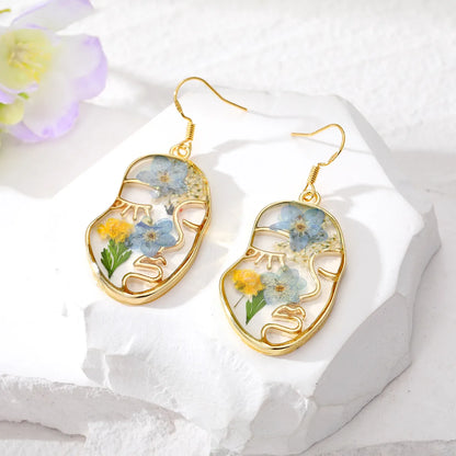 Casual Vacation Simple Style Flower Resin Wholesale Earrings Necklace