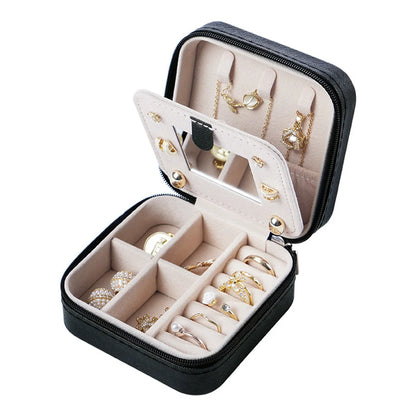 Casual Vacation Solid Color Leather Wholesale Jewelry Boxes