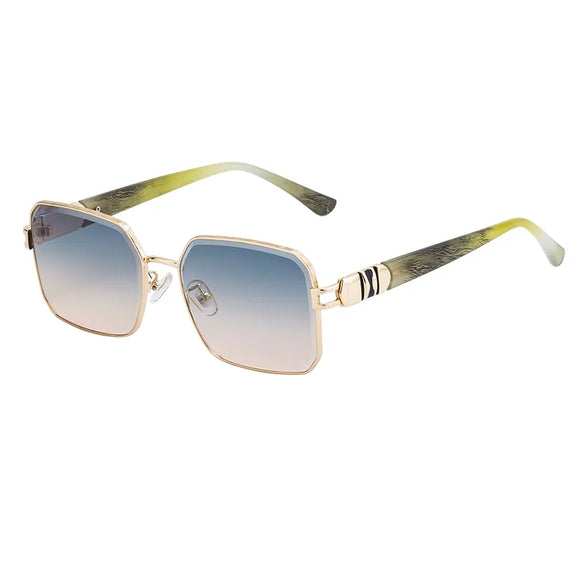 Casual Vacation Solid Color Pc Square Full Frame Women'S Sunglasses
