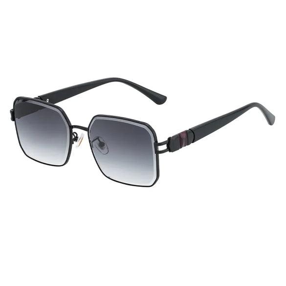 Casual Vacation Solid Color Pc Square Full Frame Women'S Sunglasses