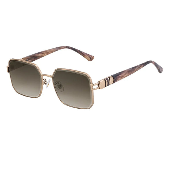 Casual Vacation Solid Color Pc Square Full Frame Women'S Sunglasses