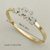 Casual Vacation Sweet Cross Pineapple 304 Stainless Steel 14K Gold Plated Zircon Bangle In Bulk