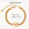 Casual Vacation Sweet Round Bell 304 Stainless Steel 14K Gold Plated Bracelets In Bulk