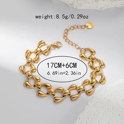 Casual Vacation Sweet Round Bell 304 Stainless Steel 14K Gold Plated Bracelets In Bulk