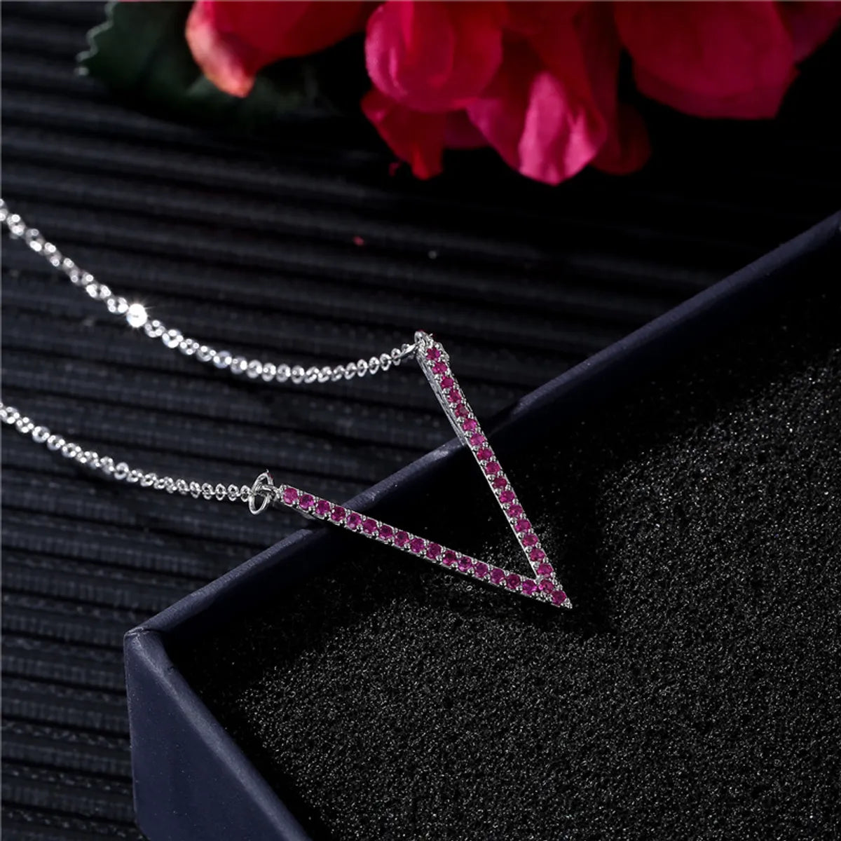 Casual Vintage Style Simple Style Letter Copper Plating Inlay Zircon White Gold Plated Pendant Necklace