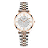 Casual Women's Quartz Watch Alloy Case Stainless Steel Buckle Round Dial
