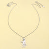 Cat And Dog Titanium Steel Pendant Necklace With Electroplated Animal Zodiac Design Unisex Hip Hop Couple Chain