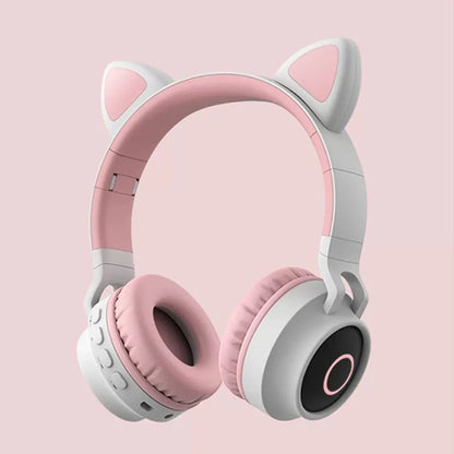 Cat Ears Glowing Head-Mounted Mobile Phone Wireless Headset