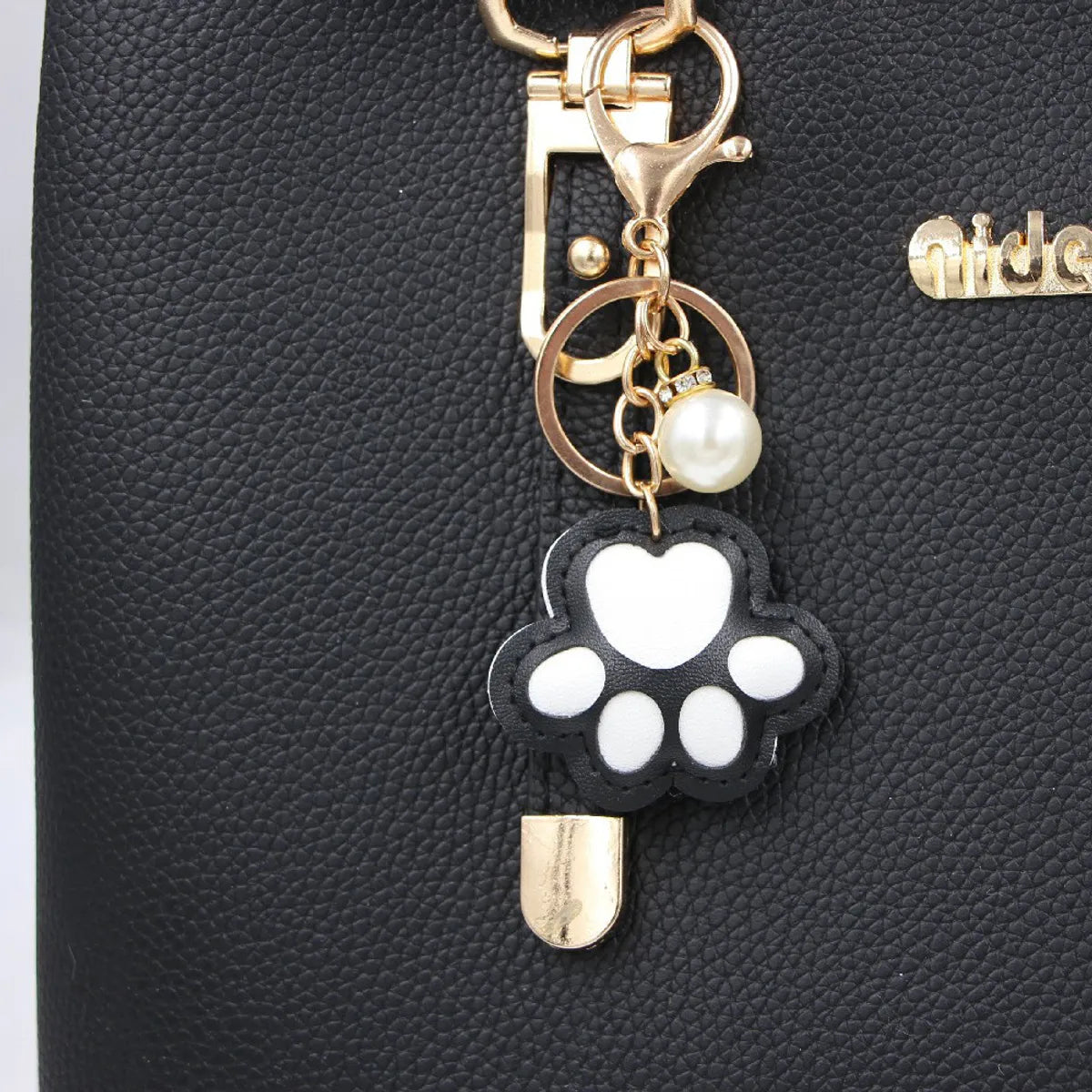 Cat'S Claw Bear Paw Leather Bag Key Chain Pendant Bag Pendant Keychain