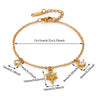 Celestial Moon And Star Zircon Goldplated Stainless Steel Bracelet For Unisex Wear