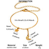 Celestial Moon And Star Zircon Goldplated Stainless Steel Bracelet For Unisex Wear