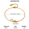 Celestial Moon And Star Zircon Goldplated Stainless Steel Bracelet For Unisex Wear