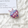 Ceramic Loose Beads Handpainted Goldfish Tropical Fish Retro Style Diy Handmade Jewelry Accessories With Environmental Protection Treatment