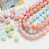 Ceramic Loose Beads With Cat Claw Halo Cartoon Animal Style For Diy Jewelry Dripping Glue Process