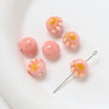 Ceramic Loose Beads With Cat Claw Halo Cartoon Animal Style For Diy Jewelry Dripping Glue Process